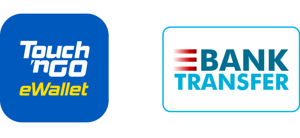 Touch 'n Go eWallet and local bank transfer